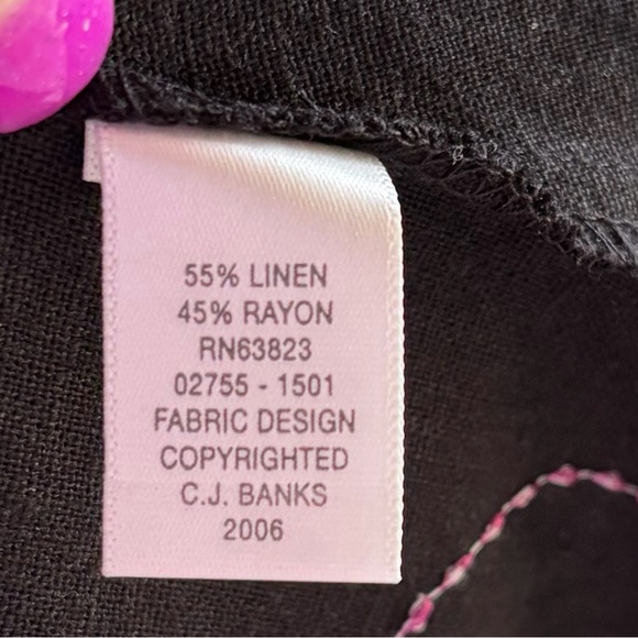 •CJ Banks• NWT Vintage A-Line Linen Blend Skirt - Size 3X - Picture 7 of 9